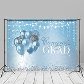 Aperturee - Blue Diamond Balloon Grad Backdrop For Photography